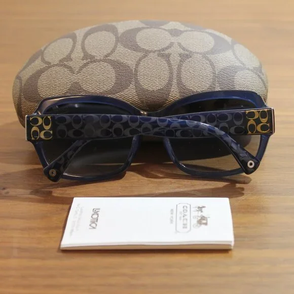 COACH EMMA DESIGNER HC8001 5056/11 BLUE EYEGLASSES FRAMES 57  display picture 2